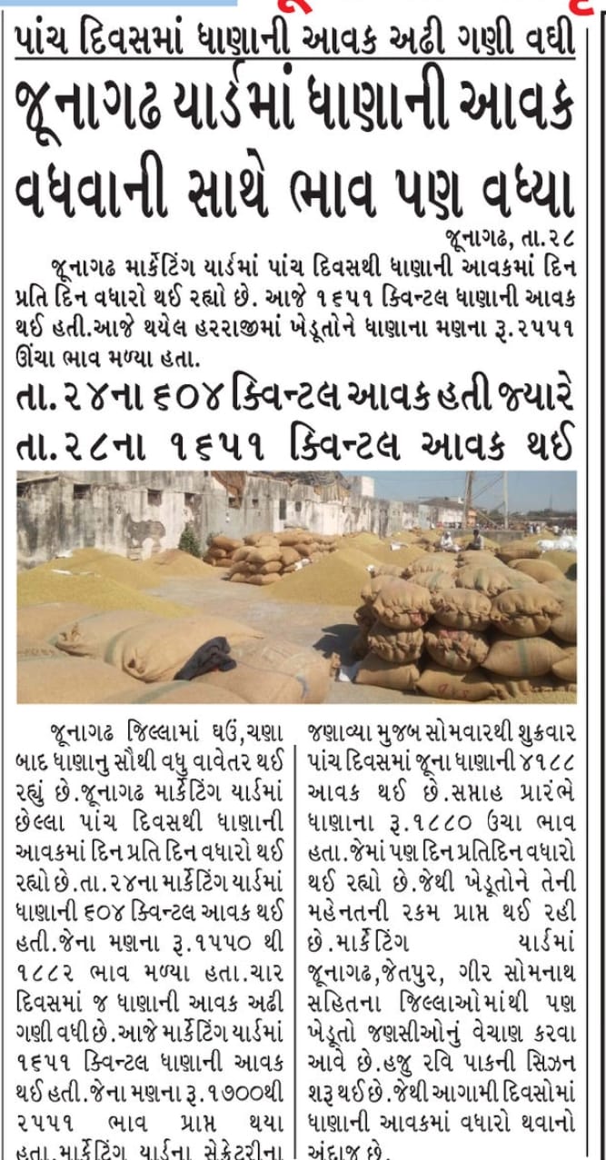 પ્રેસ કવરેજ ગુજરાત સમાચાર